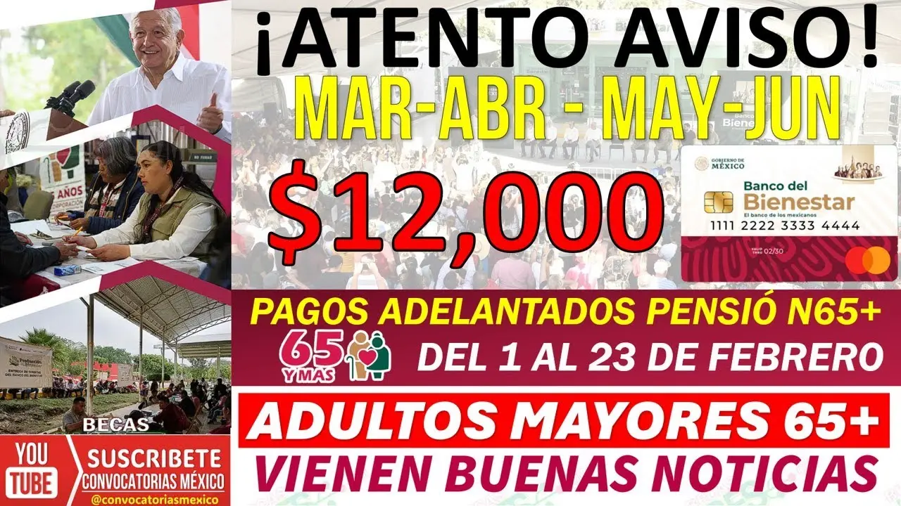 🚨💥 ¡𝗔𝗧𝗘𝗡𝗧𝗢 𝗔𝗩𝗜𝗦𝗢! 🗓️ 𝗰𝗼𝗺𝘂𝗻𝗶𝗰𝗮𝗱𝗼 𝗗𝗘 𝗔𝗠𝗟𝗢 🤑 𝗲𝗻 𝗙𝗘𝗕𝗥𝗘𝗥𝗢 𝗟𝗢 𝗤𝗨𝗘 𝗩𝗔 𝗣𝗔𝗦𝗔𝗥 𝗘𝗡𝗧𝗘𝗥𝗔𝗧𝗘 𝗔𝗗𝗨𝗟𝗧𝗢𝗦 𝗠𝗔𝗬𝗢𝗥𝗘𝗦 𝟲𝟱𝘆𝗠𝗮𝘀