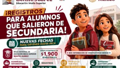 Beca Benito Juárez: nuevo registro para quienes ingresan a preparatoria en 2026