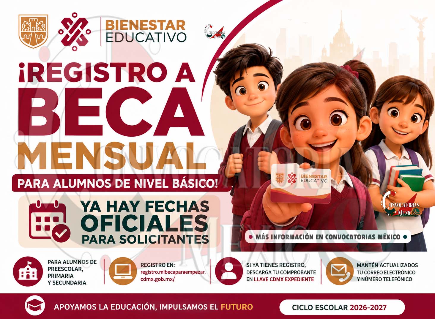 Mi Beca para Empezar 2026-2027: así será el registro para estudiantes de escuelas públicas de CDMX