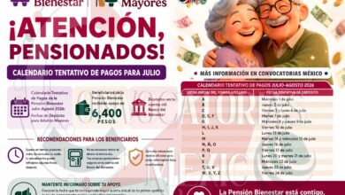 Pensión Bienestar 2026: Conoce las Fechas Tentativas de Pago para el Bimestre Julio-Agosto