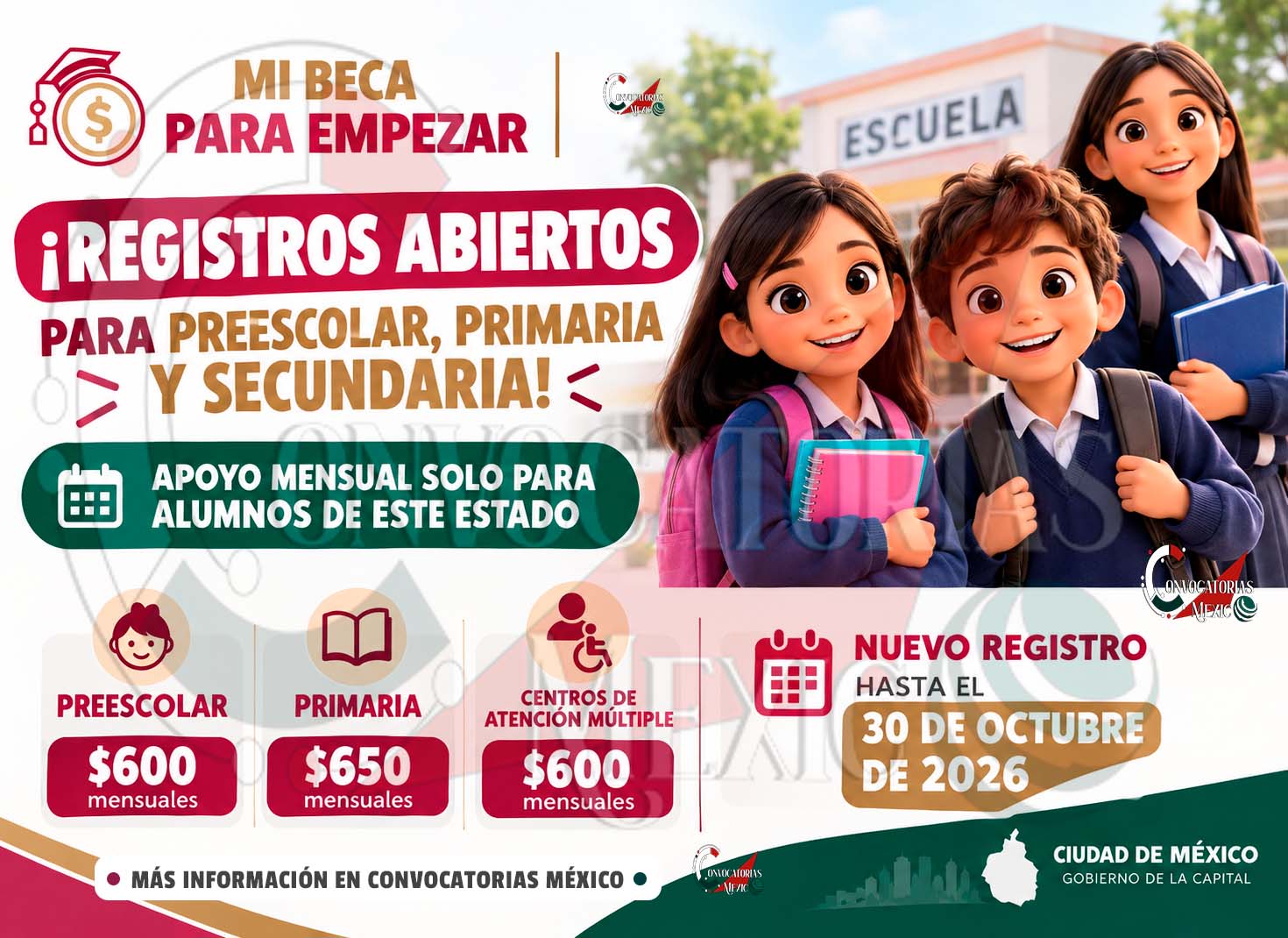 Mi Beca para Empezar 2026: registro de nuevo ingreso estará disponible hasta el 30 de octubre | Disponible solo para este estado