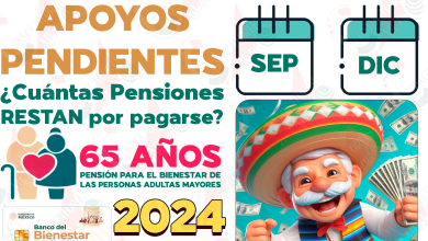 PAGOS RESTANTES DE 2024. ¿Cuántas pensiones del Bienestar recibirás en lo que queda del año?