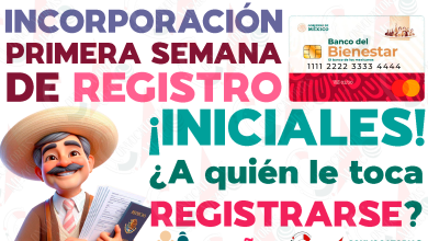 Lista de INICIALES que deberán solicitar su INCORPORACIÓN a las Pensiones del Bienestar en la PRIMERA SEMANA de incorporaciones