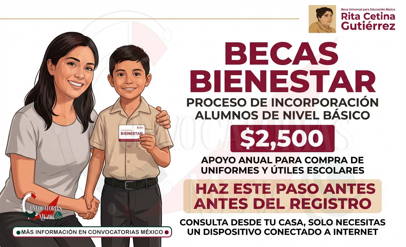 SIGED y Beca Rita Cetina Primaria 2026: la verificación previa que no debe pasarse por alto antes de la incorporación