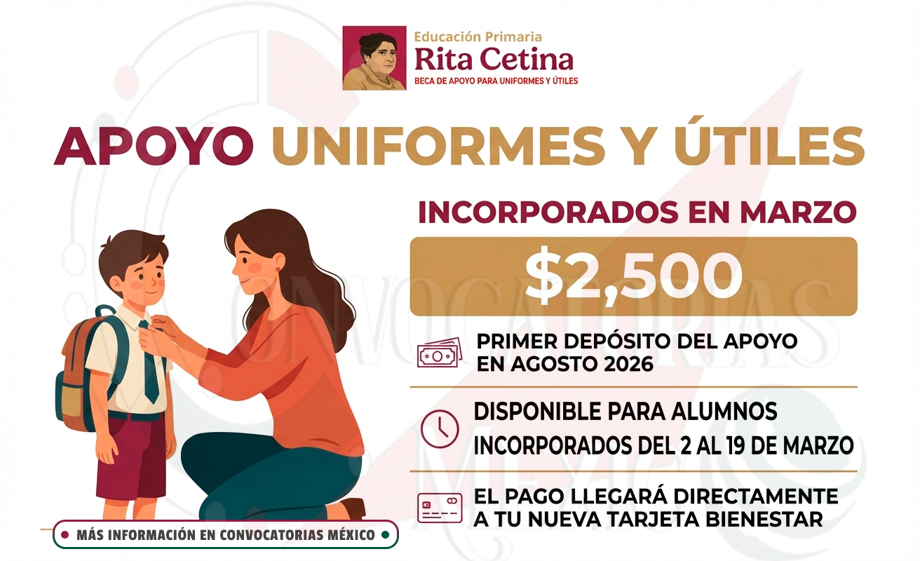 Estudiantes registrados en la Beca “Rita Cetina” recibirán tarjeta del Bienestar entre junio y julio