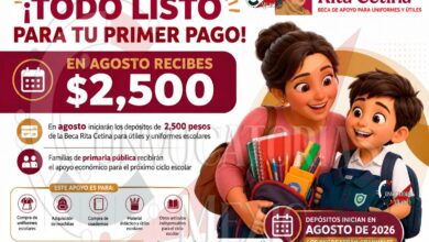 Pago de 2,500 pesos para útiles y uniformes comenzará en agosto; esto es lo que deben saber las familias