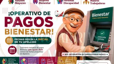 Calendario tentativo de pagos del Bienestar para julio-agosto 2026: estas son las fechas propuestas por orden alfabético
