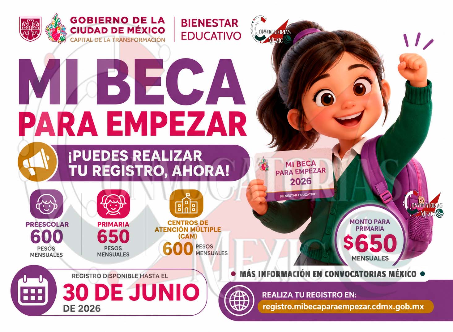 Mi Beca para Empezar 2026: familias de la CDMX tienen hasta el 30 de junio para solicitar este apoyo educativo