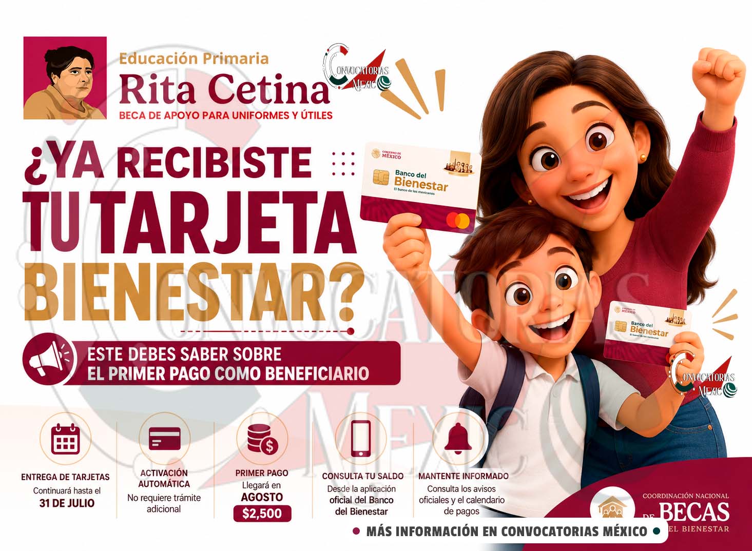 Beca Rita Cetina: Esto deben hacer los estudiantes que ya recibieron su tarjeta del Banco del Bienestar