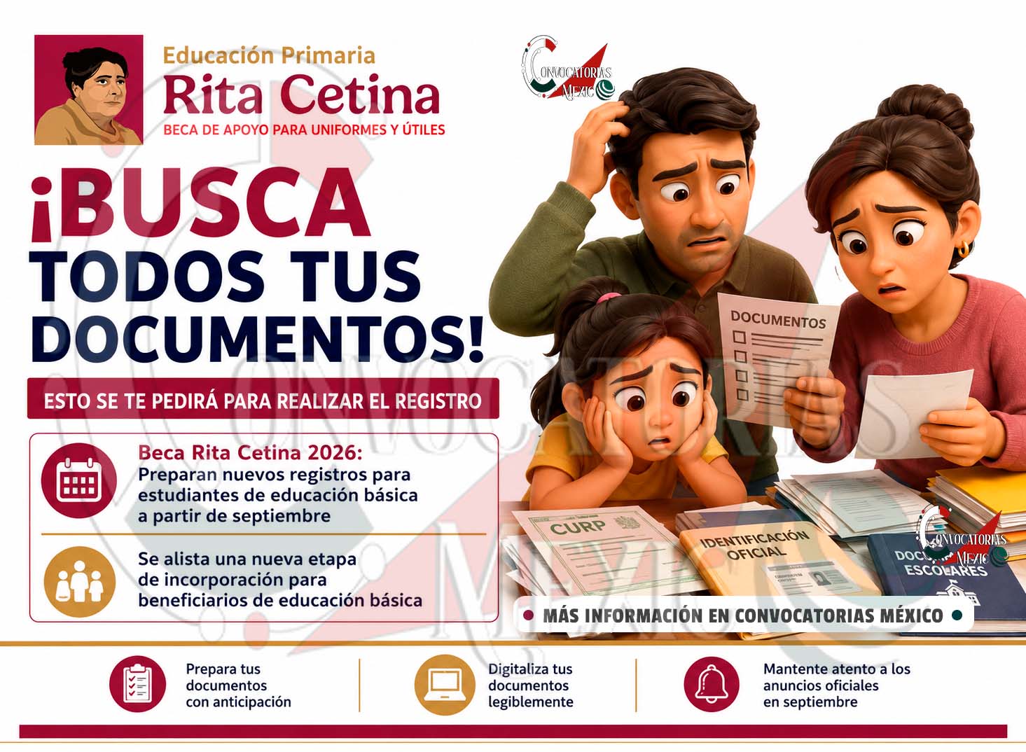Beca Rita Cetina: Septiembre será clave para el registro de nuevos estudiantes de primaria | Que no se te pase