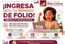 Buscador de la Beca Rita Cetina ya permite revisar folios y fechas de entrega para estudiantes de primaria