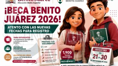 Beca Benito Juárez 2026: prepara tus documentos para el registro de septiembre | Hay nuevas fechas para incorporación