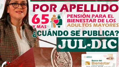 ¿Cuándo será publicado el calendario de pagos POR INICIAL para los apoyos de la Pensión Bienestar?
