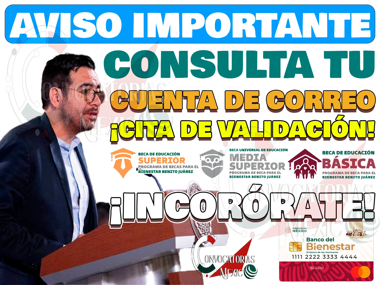 Coordinación de Becas. ¡Ya se están compartiendo las fechas de CITA para Validación de Documentos!