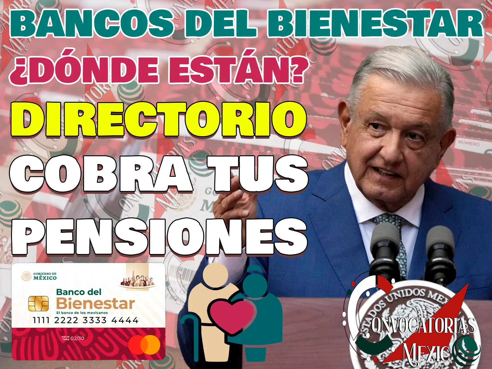Sucursales del BANCO del Bienestar. ¿Dónde puedes cobrar tus Pensiones del Bienestar?