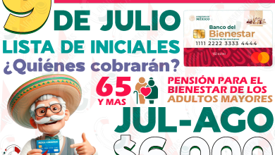 ¿Quiénes cobrarán su Pensión del Bienestar HOY, 9 de JULIO? Lista de INICIALES