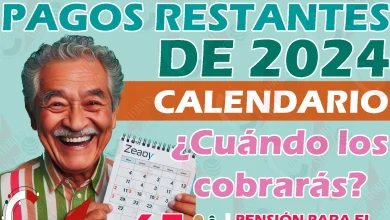 Calendario de Pagos RESTANTES 2024 para Pensionados del Bienestar. ¿Cómo quedará el calendario?