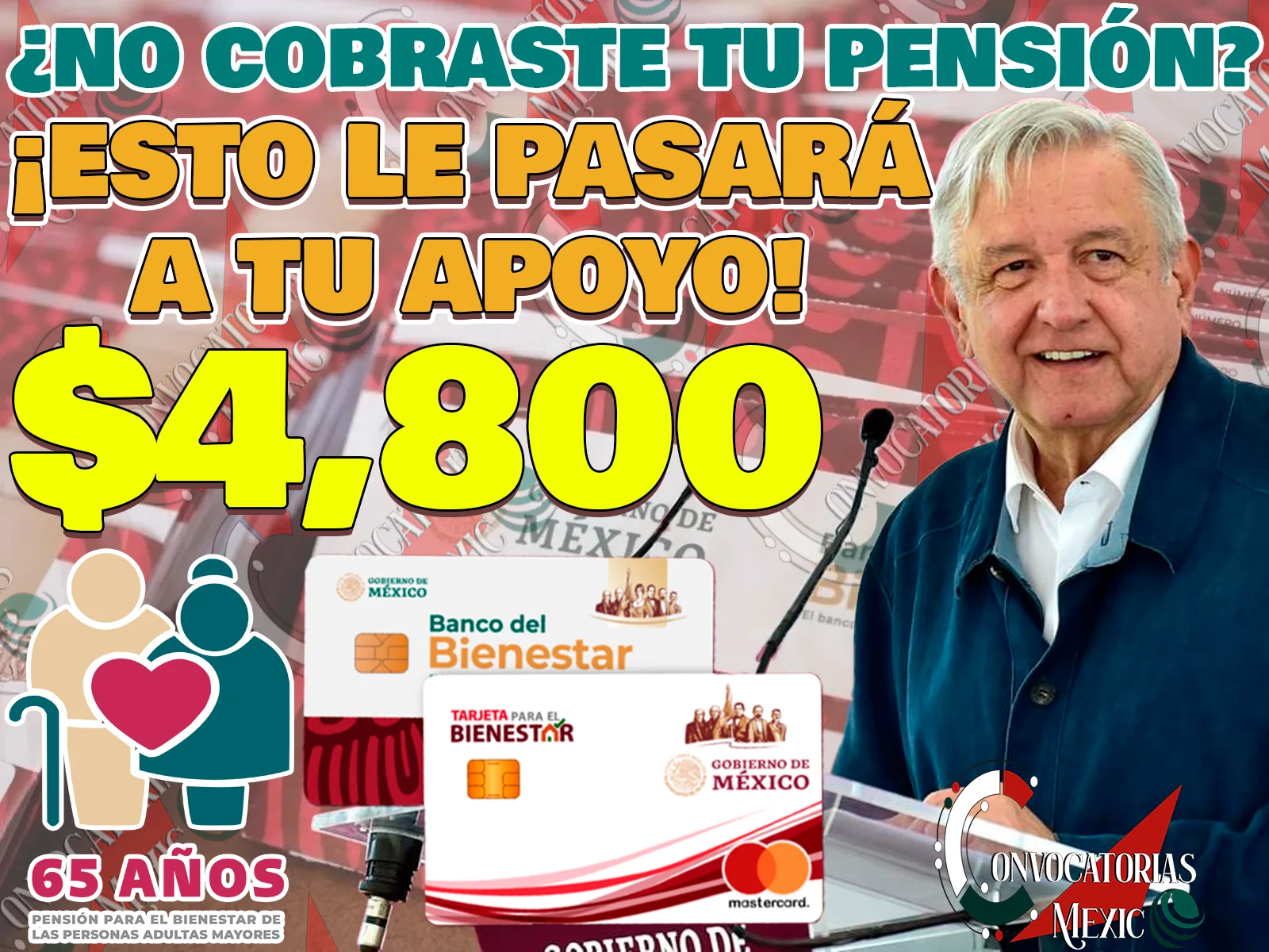 ¿Qué pasará con tu Pensión Bienestar si no la cobras en el día que te corresponde?