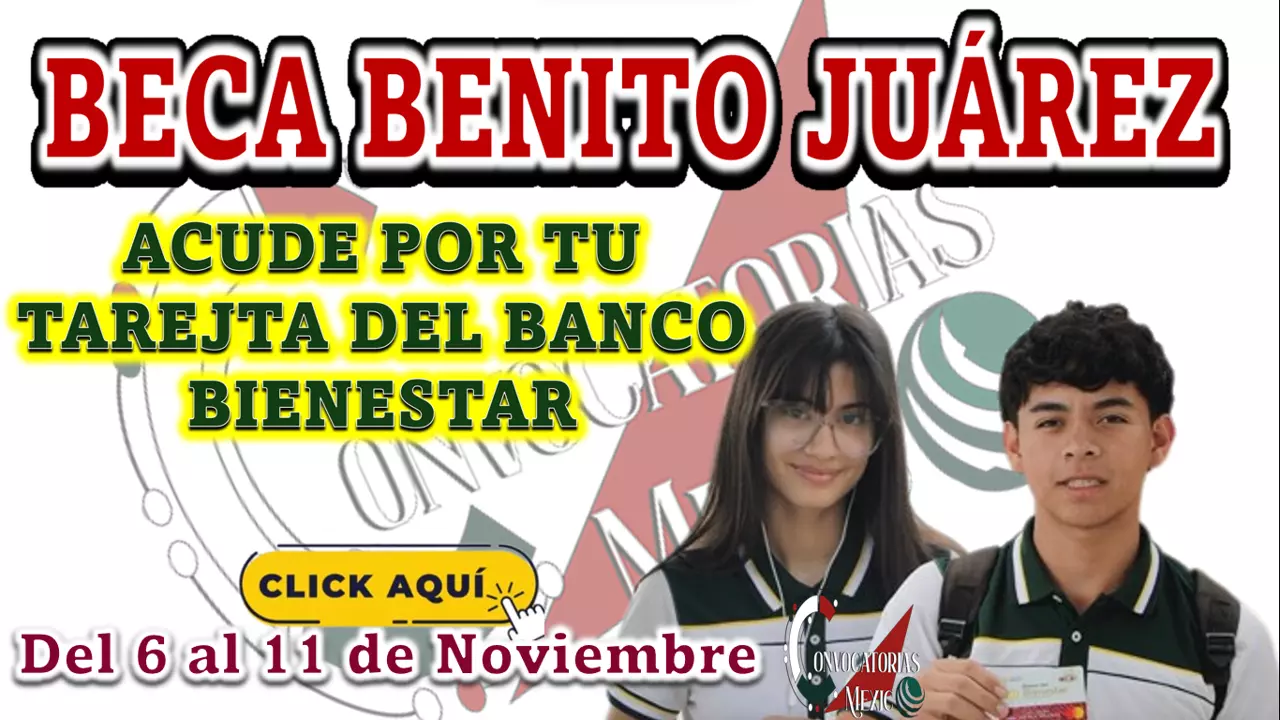BECA BENITO JUÁREZ, CONOCE LOS ESTADOS QUE ESTARÁN RECIBIENDO SU TARJETA DEL BANCO BIENESTAR 