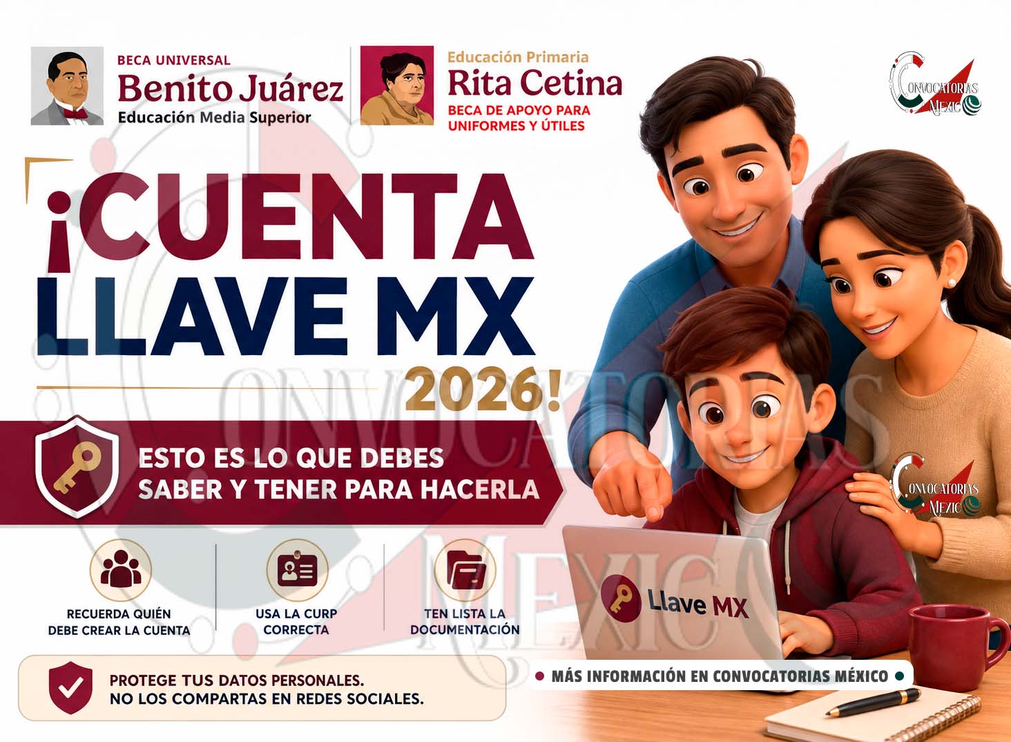 Llave MX para becas: ¿quién debe hacer el registro según el nivel educativo?
