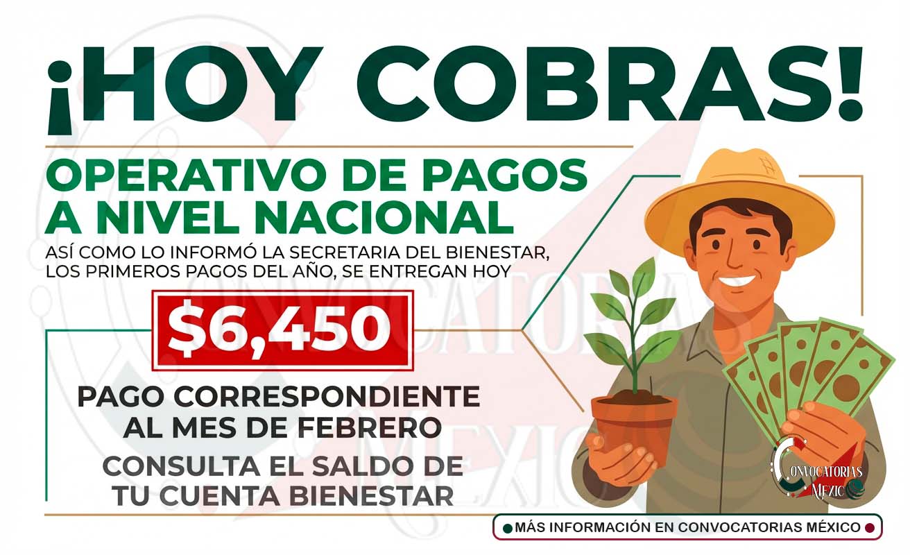 Pago de Sembrando Vida llega en febrero: confirman depósito de 6,450 pesos en la Tarjeta Bienestar desde esta fecha