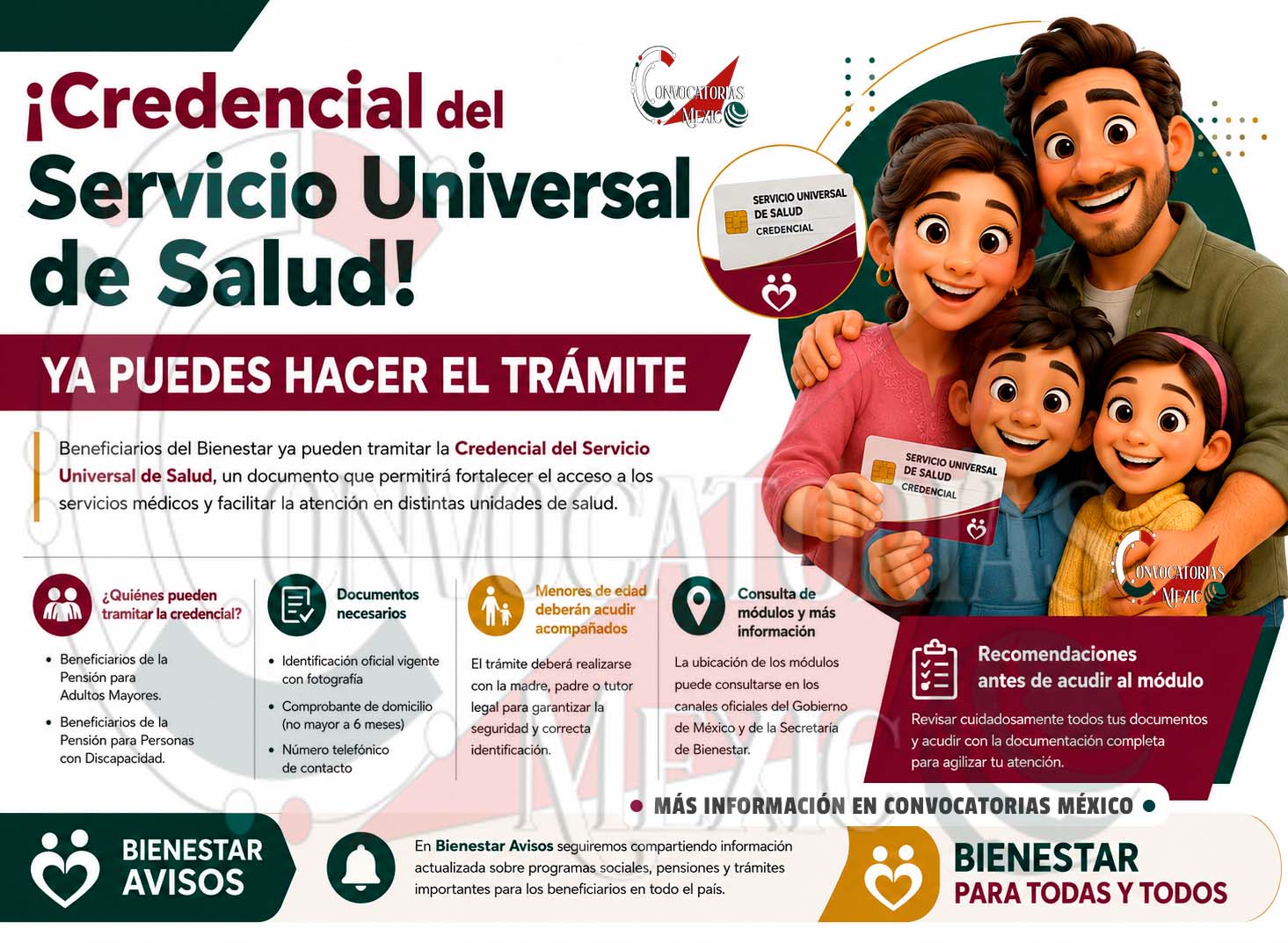 Credencial del Servicio Universal de Salud: así pueden realizar el trámite los beneficiarios del Bienestar