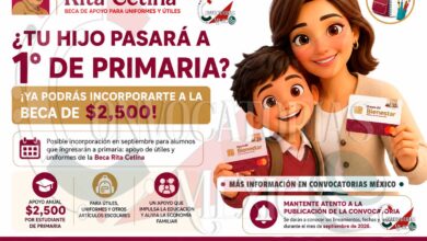 Apoyo de 2 mil 500 pesos para útiles y uniformes escolares podría abrir registros en septiembre para nuevos estudiantes de primaria