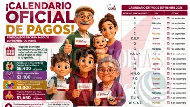 Pagos de Bienestar septiembre-octubre 2026: revisa cuándo recibirás tu apoyo según la inicial de tu apellido