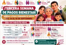 Pagos de Bienestar avanzan en septiembre: estas son las letras que cobran del 14 al 18 de Septiembre