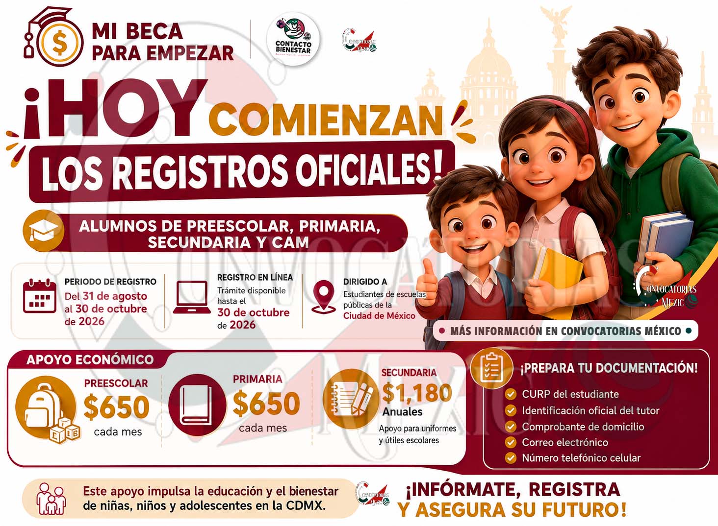 Mi Beca para Empezar 2026: así puedes solicitar el apoyo en CDMX antes del 30 de octubre