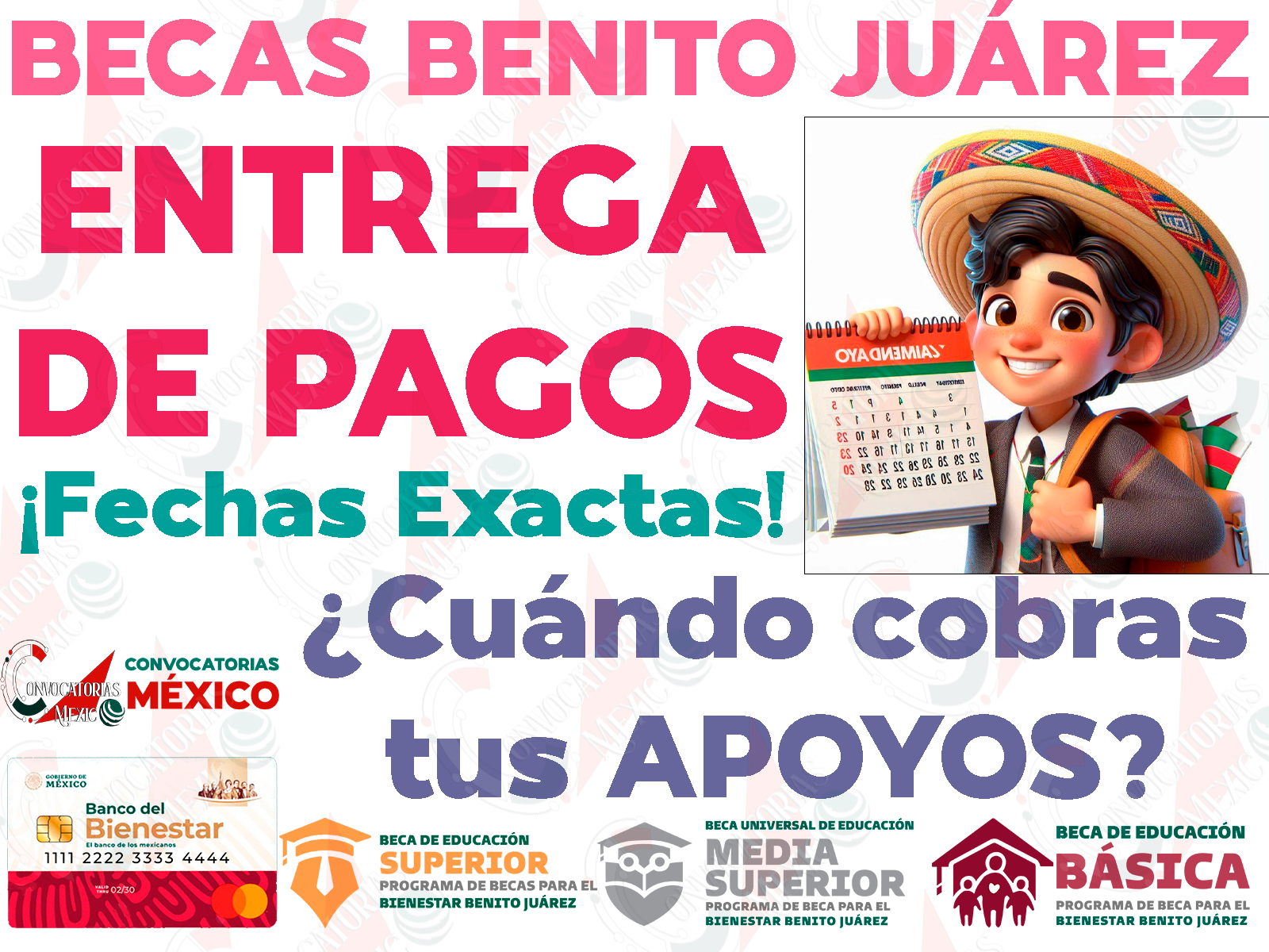 Fechas EXACTAS de pago para el programa de Becas para el Bienestar Benito Juárez. ¿Cuándo recibirás tus apoyos monetarios de este programa?