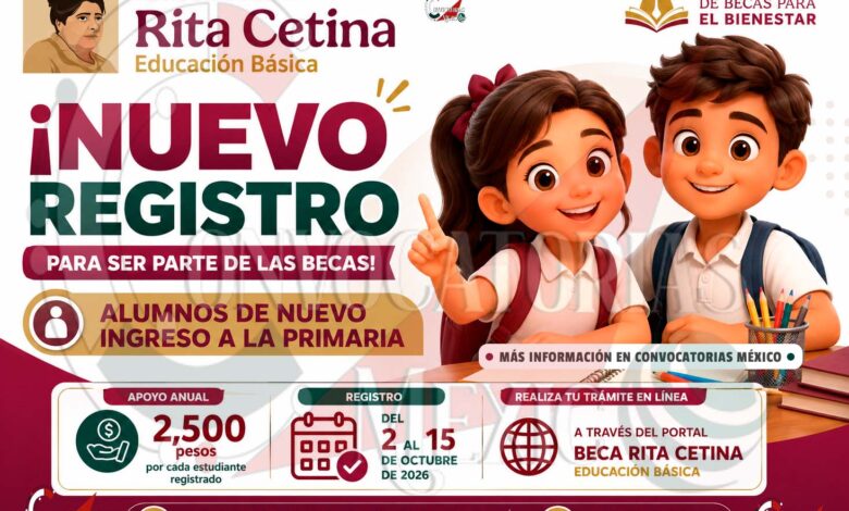 Beca Rita Cetina para primaria: así pueden registrarse las familias que tienen hijos de nuevo ingreso