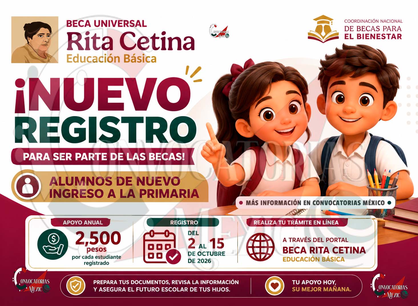 Beca Rita Cetina para primaria: así pueden registrarse las familias que tienen hijos de nuevo ingreso