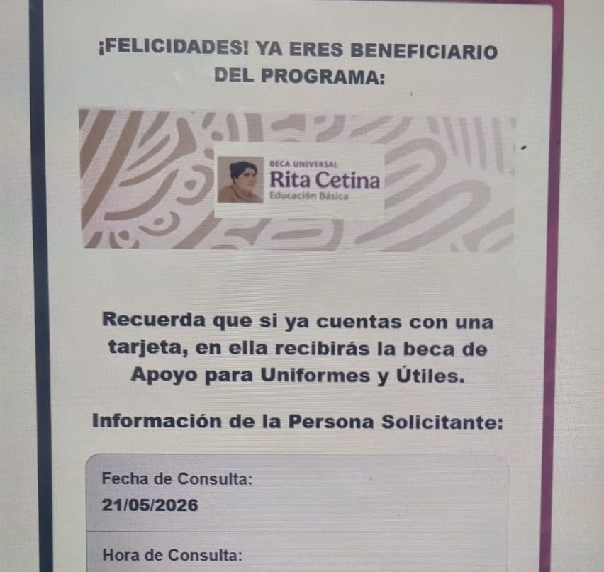 Buscador de Folios de la Beca Rita Cetina para Primaria ya Puede Consultarse: Así Saber si tu Hijo Recibirá el Apoyo 12 Buscador de Folios de la Beca Rita Cetina para Primaria ya Puede Consultarse: Así Saber si tu Hijo Recibirá el Apoyo