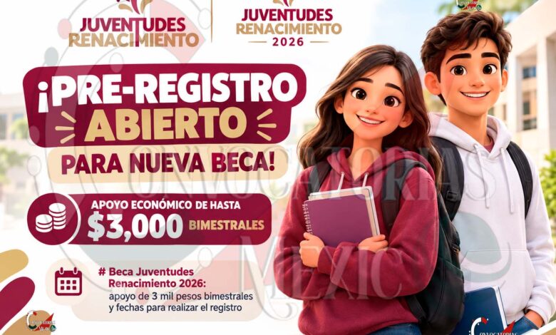 Beca Juventudes Renacimiento 2026: conoce el monto, requisitos y cómo hacer el pre-registro