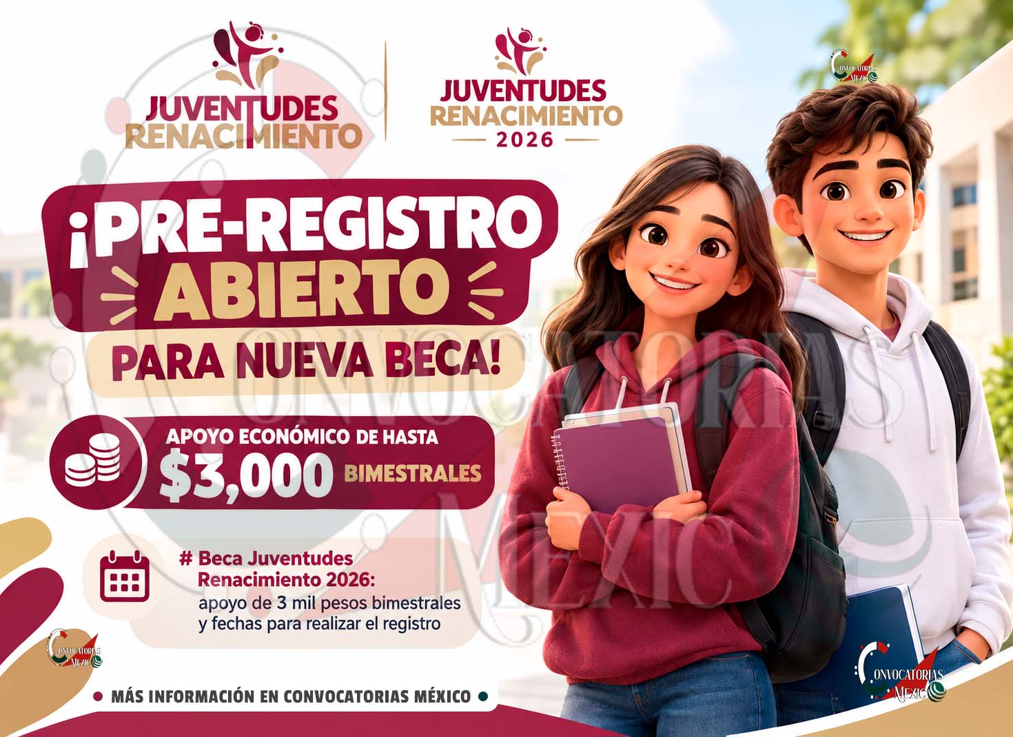 Beca Juventudes Renacimiento 2026: conoce el monto, requisitos y cómo hacer el pre-registro