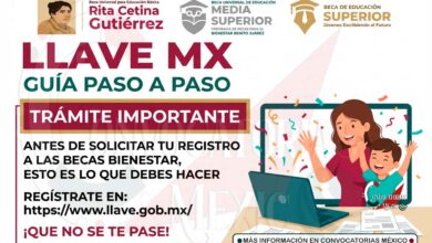 Llave MX: requisito obligatorio para realizar el registro de la Beca Rita Cetina