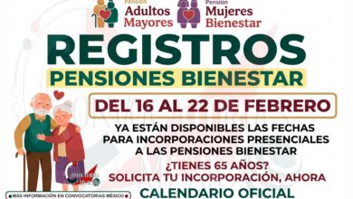 Abren registro a la Pensión para Personas Adultas Mayores del 16 al 22 de febrero
