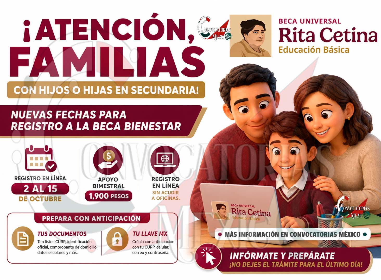 Beca Rita Cetina: esto debes preparar antes del registro de octubre | Que no se te pasen las fechas