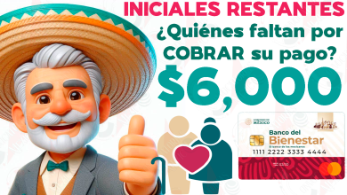 Estas son las INICIALES que restan por recibir su apoyo monetario de la Pensión Bienestar