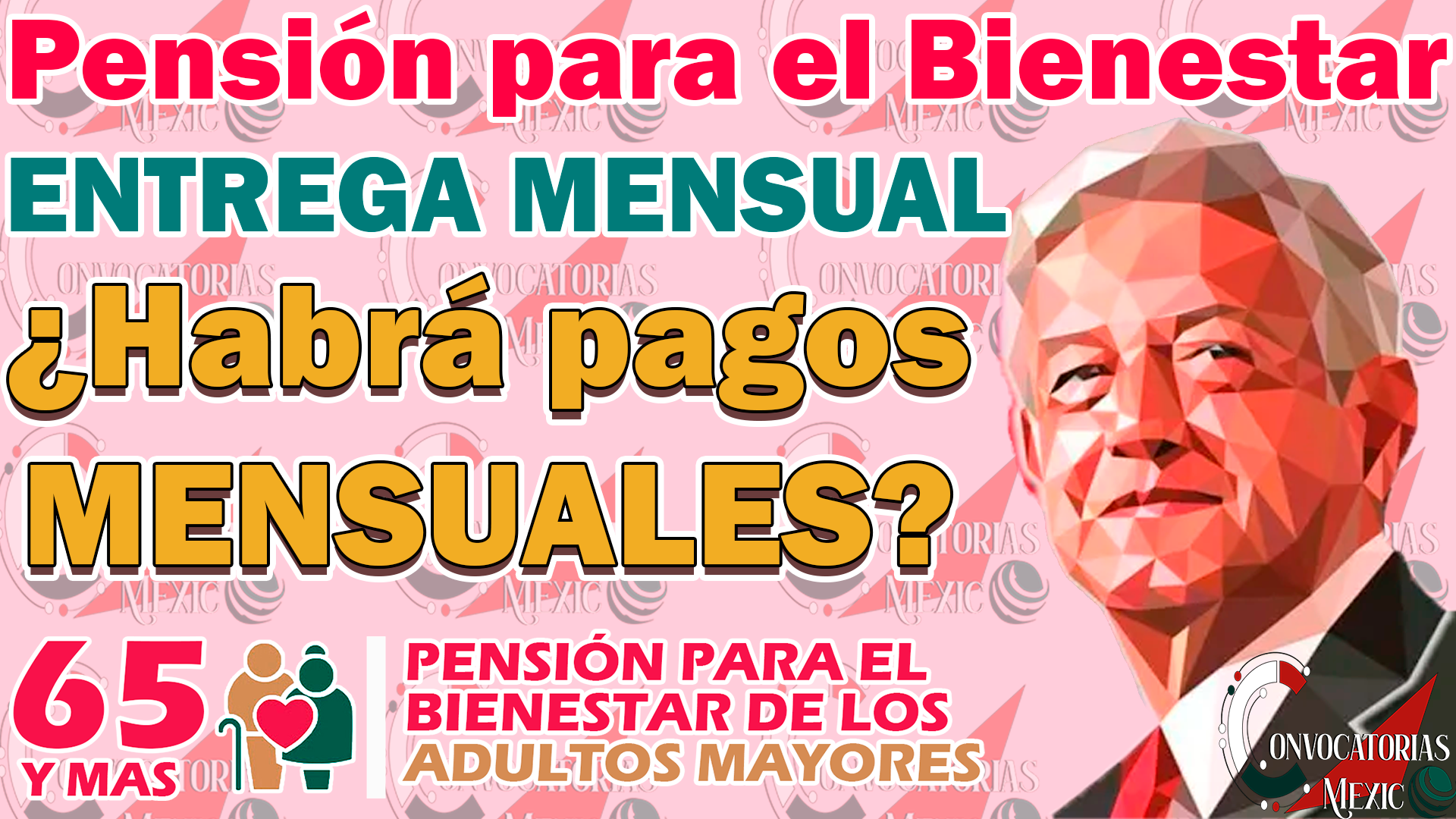 AMLO busca que las Pensiones del Bienestar se entreguen de manera MENSUAL 11 825