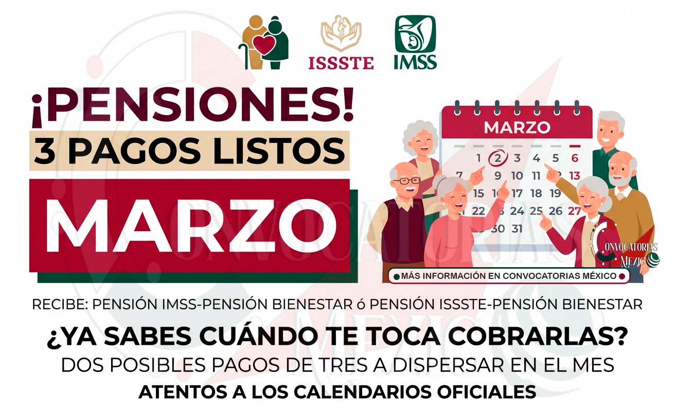 Hasta tres pagos en marzo para adultos mayores: conoce fechas y recomendaciones para recibir tus pensiones