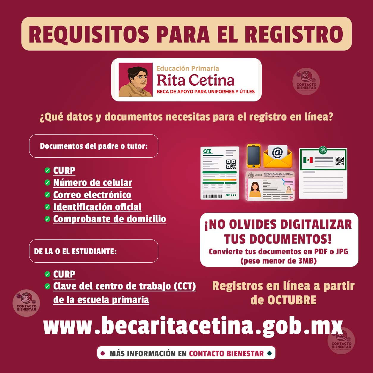 ¿Te interesa ser parte de la Beca Rita Cetina? Si tienes hijos en primaria, estos son los documentos que debes tener SI o SI 