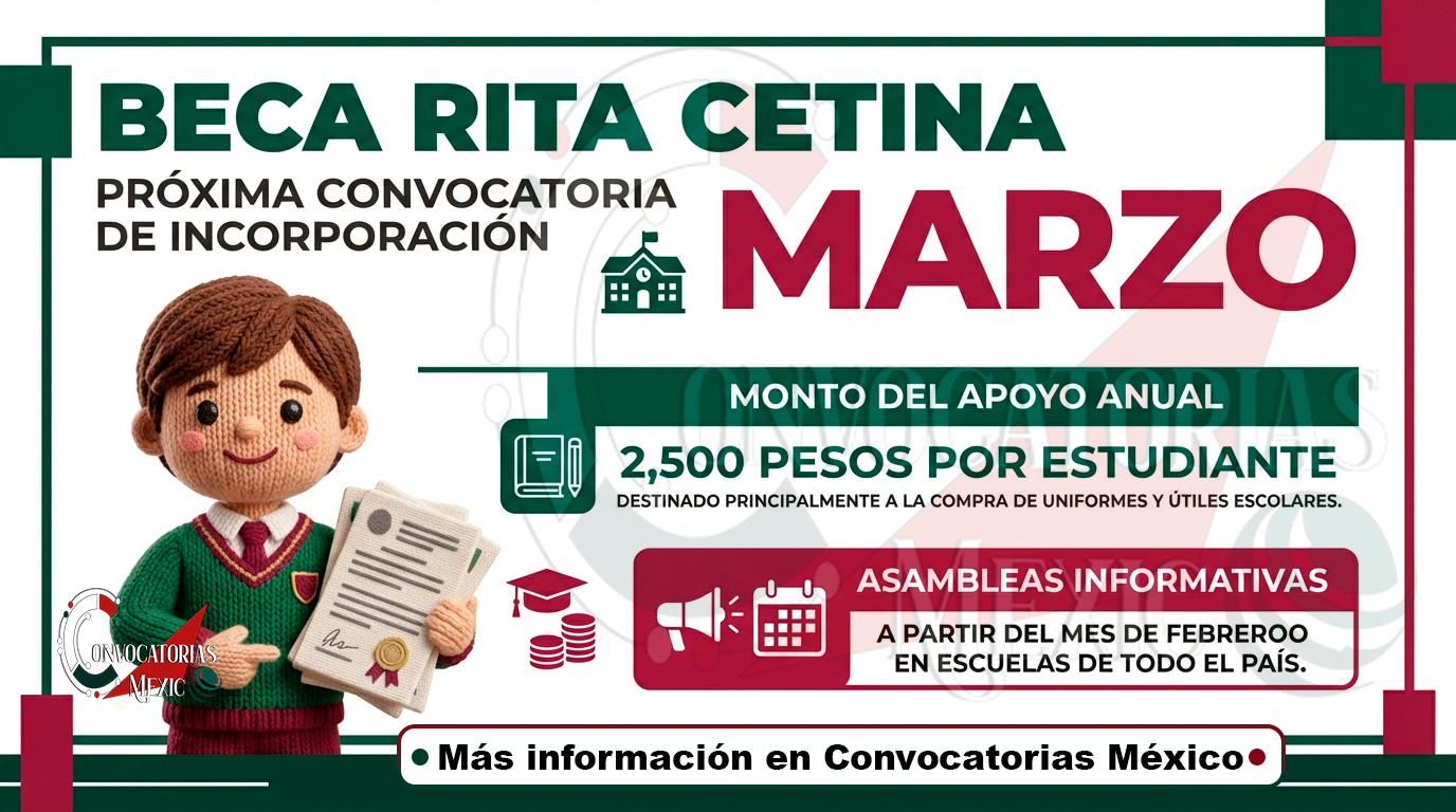 Abrirán registros para la Beca Universal “Rita Cetina Gutiérrez” dirigida a educación básica