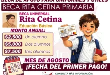 A partir de Esta fecha Recibirás tu Primer pago del Programa Uniformes y Útiles Escolares