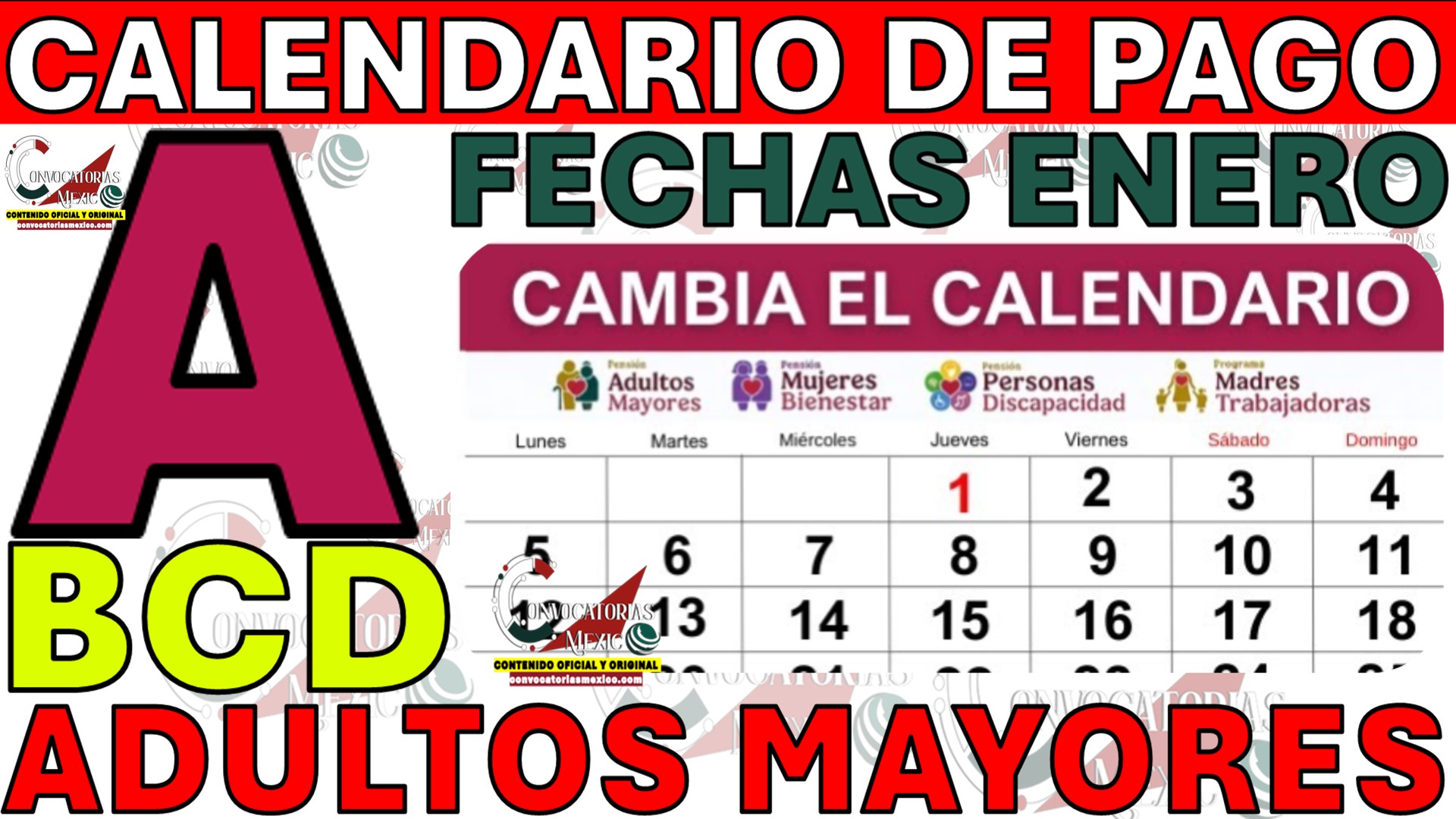 Pensión Bienestar Enero 2025 Adultos Mayores: Calendario de Pagos, Aumento Real y Cambios en Tarjetas