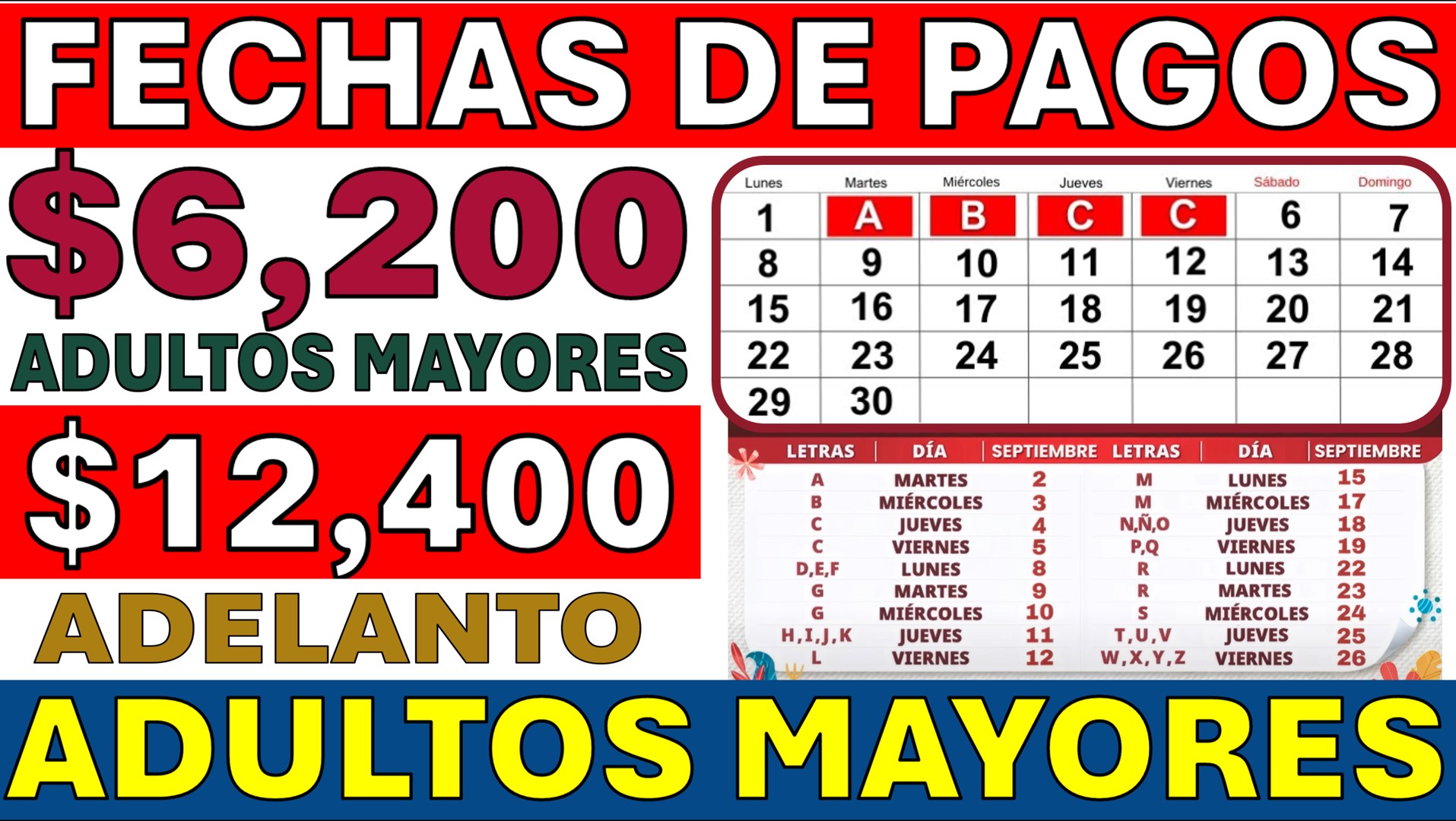 Pensión del Bienestar: montos confirmados y calendario tentativo de pagos para septiembre de 2025