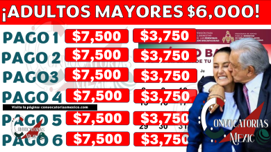 AMLO y Claudia Sheinbaum ¿6 PAGOS de 7 mil 500 pesos y 6 pagos de 3 mil 750 pesos? Aumento y NUEVA pensión bienestar Adultos Mayores ¡REDUCEN EDAD de 65 a 64 – 63 – 62 – 61 – 60