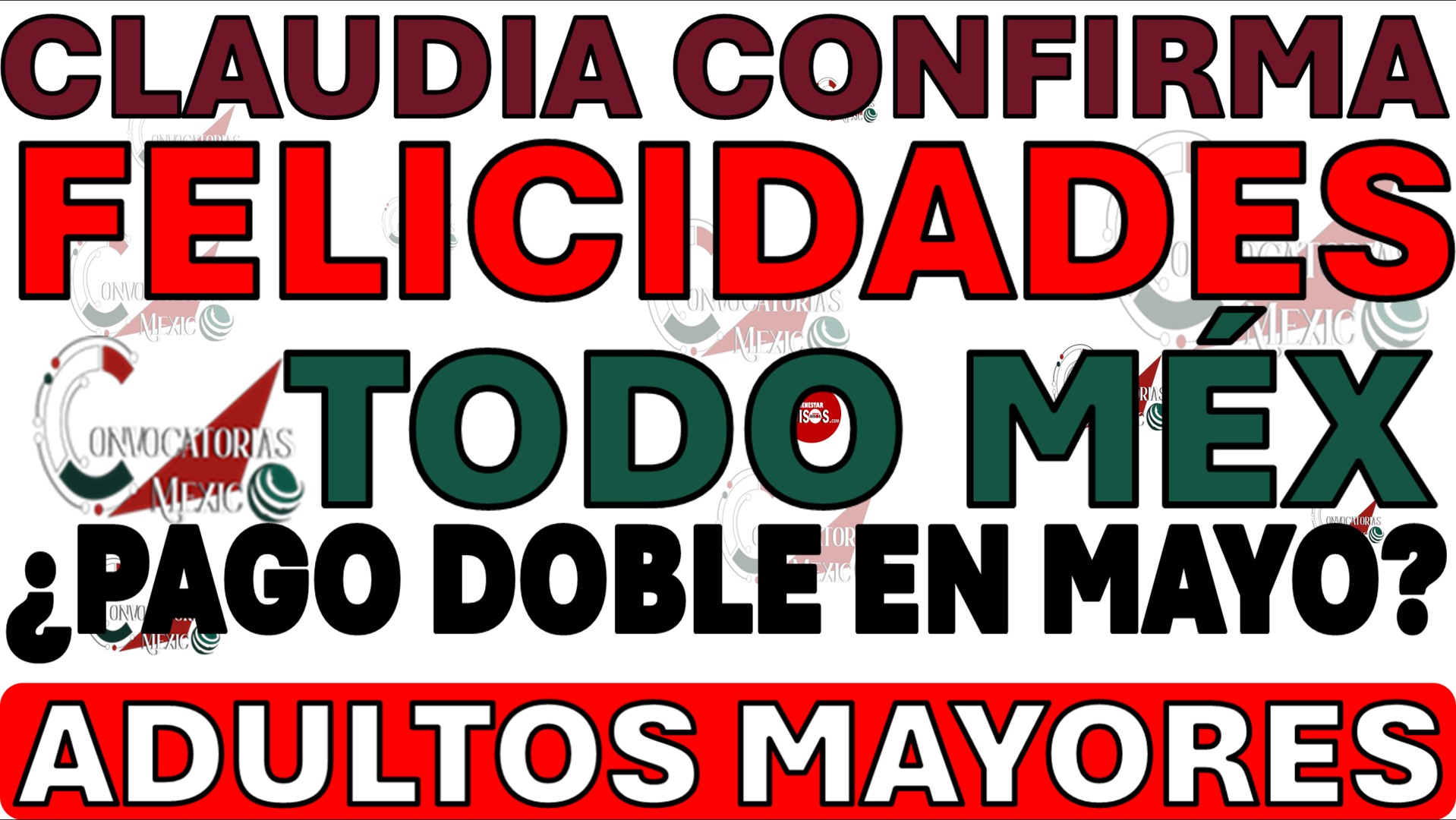AVISO ADULTOS MAYORES BIENESTAR URGENTE