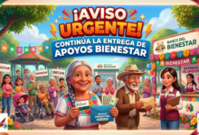 AVISO URGENTE: CONTINÚA LA ENTREGA DE APOYOS BIENESTAR